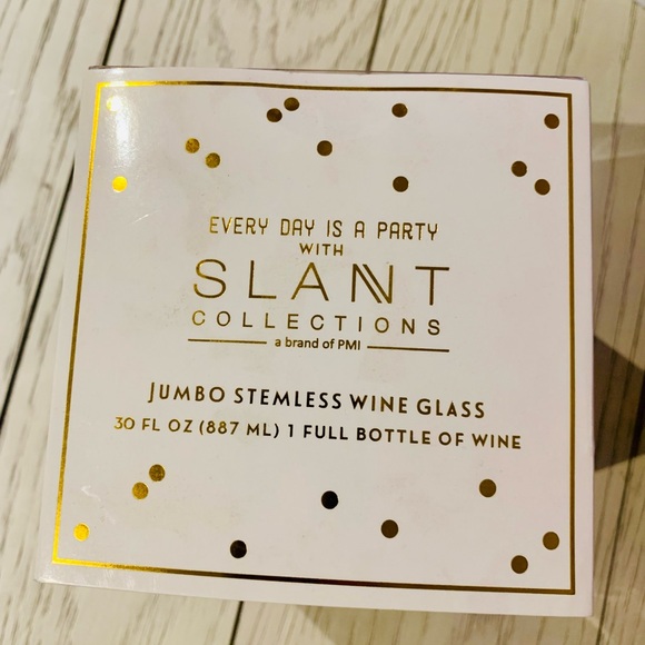 New! Slant Collections Jumbo Wine Glass-Holds Full Bottle - Picture 4 of 6